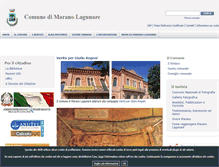 Tablet Screenshot of comune.maranolagunare.ud.it